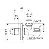 Угловой вентиль Schell Comfort 1/2'' х 3/8'' Угловой вентиль Schell Comfort 1/2'' х 3/8''